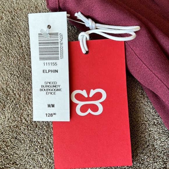 NWT Aritzia Sunday Best Elphin Dress in Spiced Burgundy - Picture 6 of 9